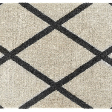 My Nylon Pattern Border Geo Washable Non-Slip Geometric Bordered Hallway Runner Rug