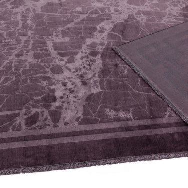 Zehraya Premium Quality Soft Velvety Modern Traditional Bordered Rug in Silver, Grey, Purple, Blue