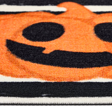 My Nylon Pattern Pumpkin Stripe Washable Non-Slip Striped Rug 50x75 cm