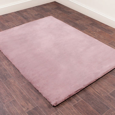 URCO Tipped Luxe Fur Fluffy Pink Shaggy Modern Plain Rug 150x200 cm