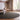 Origins Sisal Border Hand Made Rug Modern Natural Jute Rug in Dark Grey with Grey Border - Round 200x200 cm (6'7"x6'7")