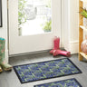 My Nylon Pattern Bluebells Washable Non-Slip Bordered Rug - Small 50 x 75 cm (2'x2'5")
