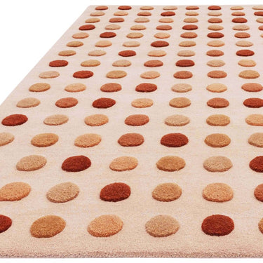 Dotty 3D Spotty Tufted Natural Hand-Carved Wool Viscose Cotton Rug