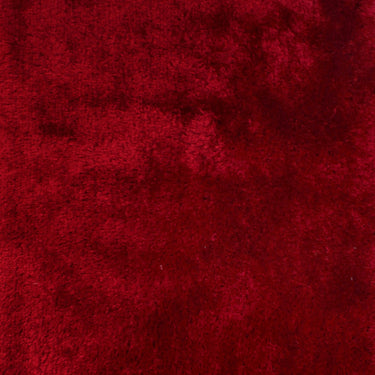 Mayfair Modern Plain High Pile Luxurious Shaggy Rug in Red