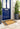 Navy Striped Coir Doormat 45x75 cm