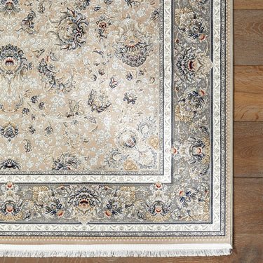 Royality ROY107 Beige Traditional Medallion Persian-Style Rug
