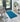 Origins My Teal Blue Washable Non-Slip Polypropylene Shaggy Rug - X-Small 60x100 cm (2'x4')