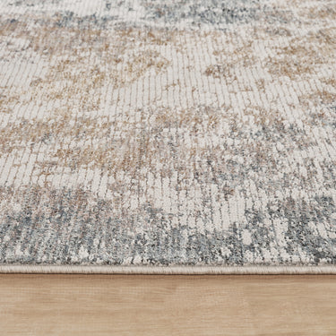 Consept Looms New Legacy LEG23 Cream Blue Cotton Abstract Modern Rug