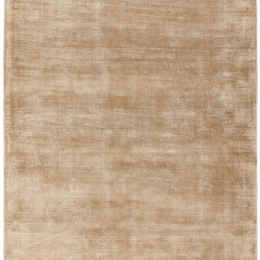 Blade Plain Silky Hand Woven Viscose Soft Shiny Rug Runner in Champagne Gold