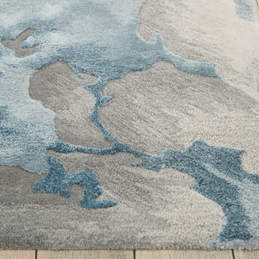 Prismatic Luxury Silky PRS14 Grey Slate By Wool Viscose Modern Rug