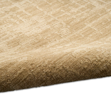 Calvin Latitude Shimmer LTD01 Taupe Fringe Abstract Textured Modern Rug