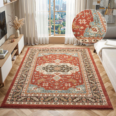 Cashmere 5570 Red Multi Oriental Traditional Floral Kilim Hallway Runner Rug