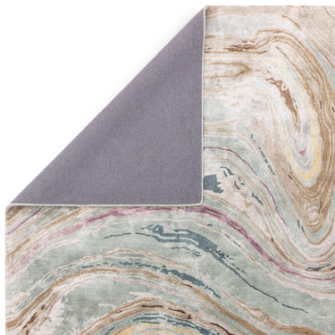 Katherine Carnaby Tuscany Silk Abalone Marble Rug Premium Hand Woven Luxury Abstract Shiny Multi Rug