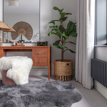 Asiatic London Luxuriously Real Grey Sheepskin Rug