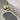 My Mat Soft Washable Bathroom Non Slip Oval, Scallop and Curve Shaped Soft Shag Rug in Ghost Grey - 50 x 80cm Oval