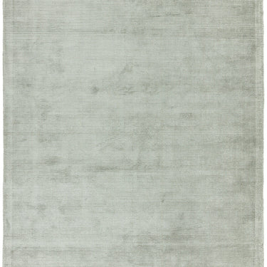 Reko Modern Contemporary Plain Hand Woven Viscose Silky French Grey Rug