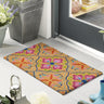 My Printed Coir Bright Tile Multi Non-Slip Doormat 45x75 cm
