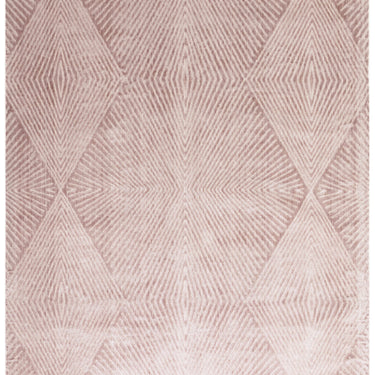 Blaize Geometric Rug by Clarke & Clarke Soft Silky Quality Viscose Geometric Design Rug in Blush Pink