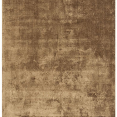 Chrome Hand Made Rug Modern Plain Viscose Silky Shiny Luxurious Tan Brown Rug