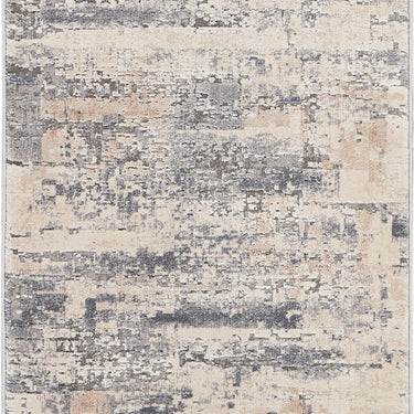Nourison Rustic Textures RUS04 Beige Grey Jute Polypropylene Abstract Textured Hallway Runner Rug