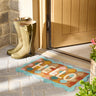 Scion Hello Taimi Multicolour Scalloped Coir Doormat 45x75 cm