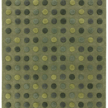 Asiatic London Dotty 3D Spotty Tufted Green Hand-Carved Wool Viscose Cotton Rug
