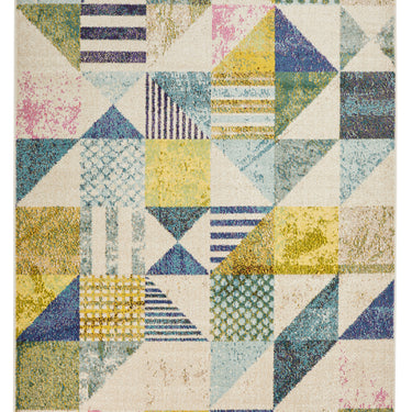 Carnaval CAR101 Light Multi Colours Modern Geometric Rug by Concept Looms