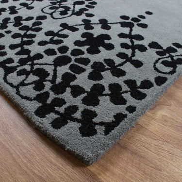 Matrix Hand Made Guild MAX07 Guild Grey Floral Wool Rug
