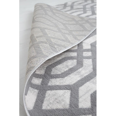 Balletto 18FA Rug Moroccan Trellis Patterned Soft Rugs in Beige Grey Ochre Colours