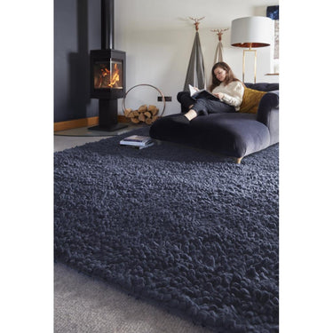 Origins Maine Shaggy High Quality Wool Rugs in Oyster, Midnight, Dove Grey, Blue Mist, Ivory and Fossil
