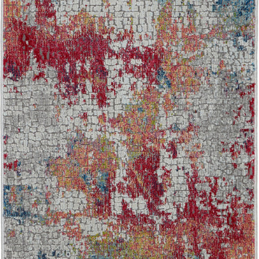 Nourison Ankara Global ANR10 Modern Abstract Silky Rug in Multi Colours