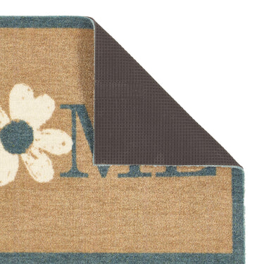 My Nylon Pattern Flower Washable Non-Slip Bordered Hallway Runner Rug