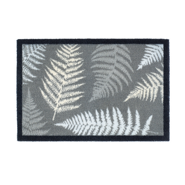 My Nylon Pattern Botanical Leaves Washable Non-Slip Bordered Doormat - Small 50 x 75 cm (2'x2'5")