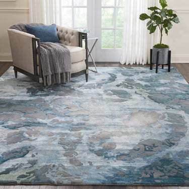 Prismatic Luxury Silky PRS14 Grey Slate By Wool Viscose Modern Rug - Medium 114x175 cm (4'x5'9'')