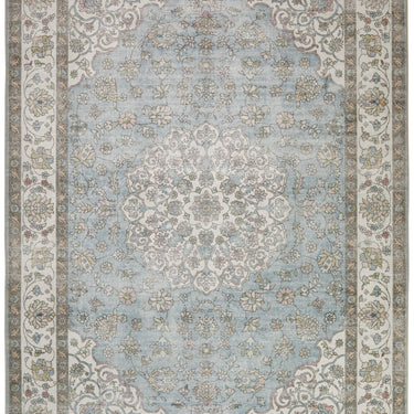 Consept Looms Liberty Classic Velvet LIB206 Light Blue Washable Non-Slip Traditional Rug