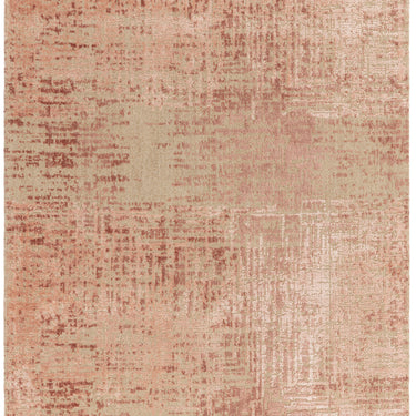 Torino Modern Abstract Rug for Living Room Bedroom Dining Room Wool Viscose Rug in Terracotta