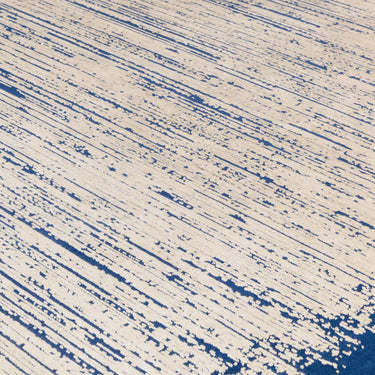 Elodie Contemporary Rug Modern Luxurious Soft Silky Metallic Shine Abstract Rug in Twilight Blue Gold