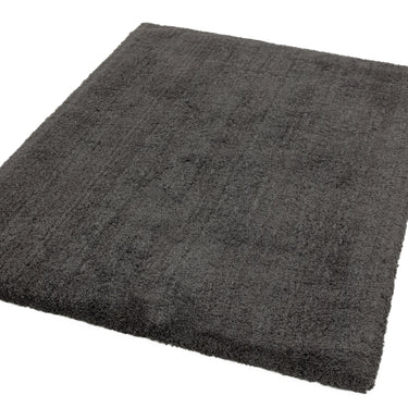 Lulu Soft Touch Plain Shaggy Rug in Charcoal