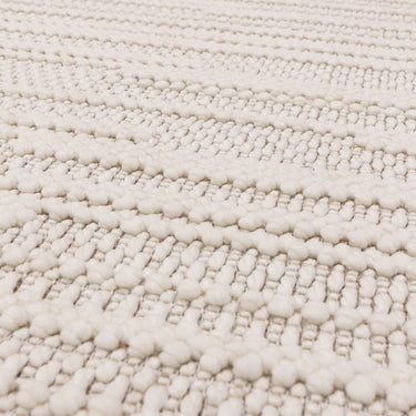Asiatic London Camber Stripe Ivory Traditional Textured Striped Flatweave Rug