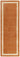 Albi Orange Hand Woven Hall 68x240 cm (2'3"x7'11") Runner Border Classic Plain Pure Wool Rug