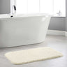 Dip and Drip Buddy Ivory Washable Non-Slip Polypropylene Shaggy Bath Mat - Rectangle 50x80 cm