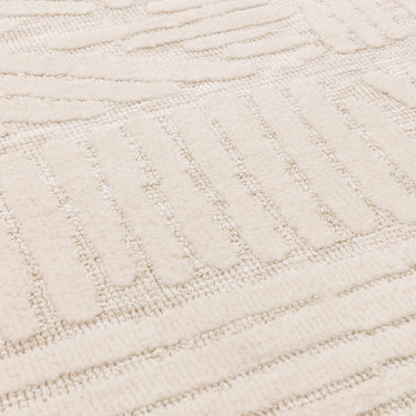 Mason Trapezium Modern Abstract Rug in Cream White