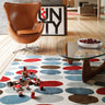 Asiatic London Matrix Sofia MAX33 Red Teal Wool Viscose Geometric Textured Rug 200x300 cm