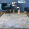 Asiatic London Stellar ST06 Painterly Marbled Blue Polypropylene Abstract Textured Rug - Small 80x150 cm (2'6"x5')