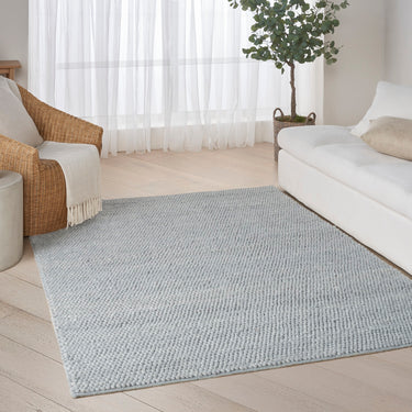 Pure Knots DKP01 Hand Made Plush Chunky Loop Texture Denim Rug - 61 x 91 cm (2'3')