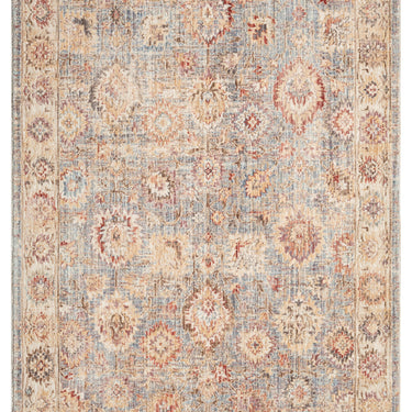 Alia 513AH Short Pile Beige Brown Polypropylene Traditional Modern Hallway Runner Rug