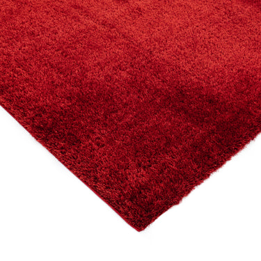 Payton Shaggy Rug Soft Fluffy Living Room Bedroom Silky Shimmer Red Rug