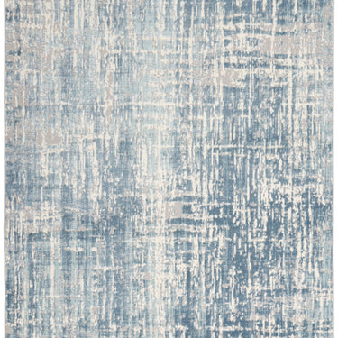 Calvin Enchanting ECH04 Seaglass Blue Ivory Polypropylene Abstract Modern Rug