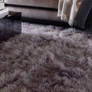 Mantra Sewn Textured Mongolian Luxurious Super Soft Wool Cotton Sheepskin Lambskin Rug 160x230