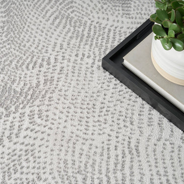 DKNY Central Park West CEP01 Grey Jute Abstract Textured Rug
